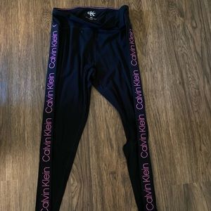 NWOT Ladies CALVIN KLEIN Black Jersey Legging